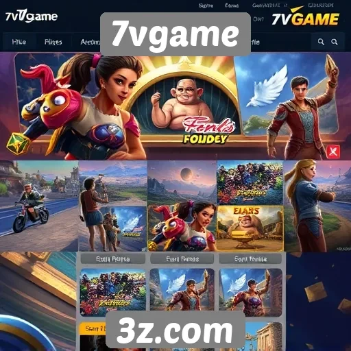 Novas funcionalidades do site 7vgame em teste